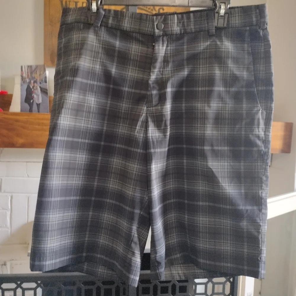 Nike golf performance drifit Gray Plaid Shorts